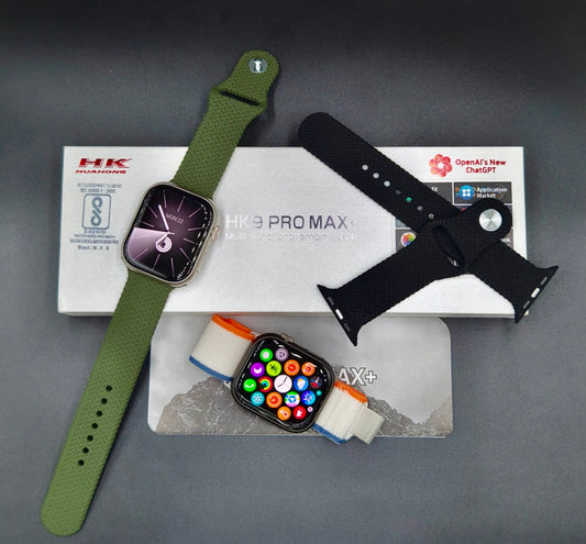 HK 9 Pro Max + Super AMOLED Display Smartwatch Inclusive Of ChatGPT⚡{2024 Model 1:1 Copy}