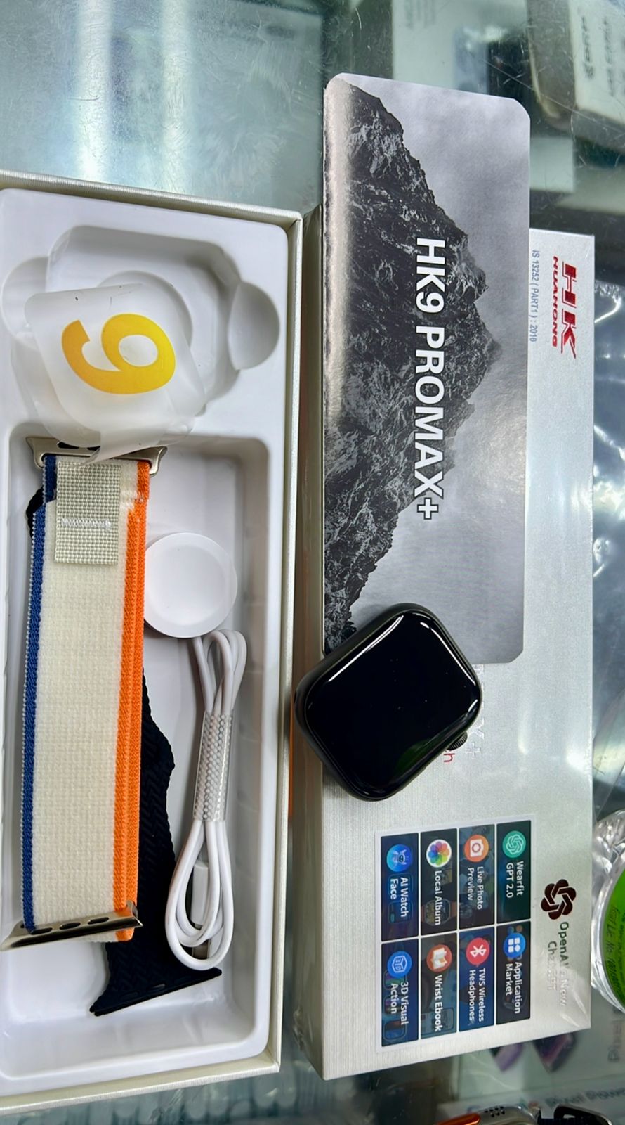 HK 9 Pro Max + Super AMOLED Display Smartwatch Inclusive Of ChatGPT⚡{2024 Model 1:1 Copy}