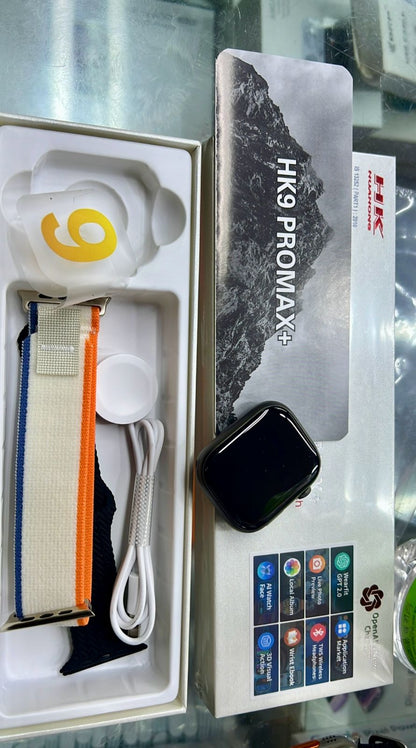 HK 9 Pro Max + Super AMOLED Display Smartwatch Inclusive Of ChatGPT⚡{2024 Model 1:1 Copy}