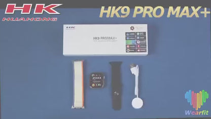 HK 9 Pro Max + Super AMOLED Display Smartwatch Inclusive Of ChatGPT⚡{2024 Model 1:1 Copy}