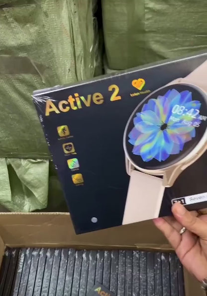 2025 Edition - Active 2 SmartWatch 7 Straps In 1 With Wireless Charging Combo Pack Set