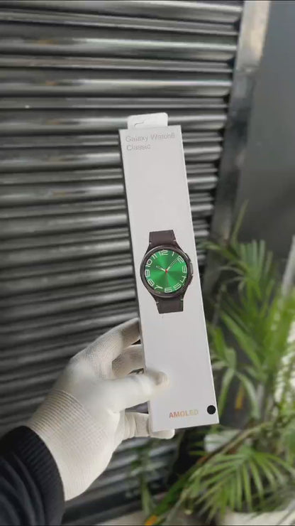GALAXY WATCH 6 CLASSIC WITH DUAL BUTTONS & SAMSUNG PRINT* {1:1 ORIGINAL BOX PACKING}